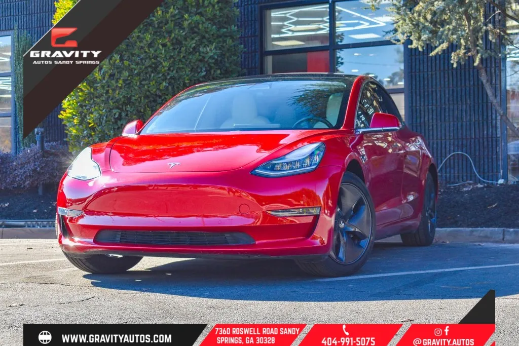 Red 2019 Tesla Model 3 Long Range for sale in Sandy Springs, GA