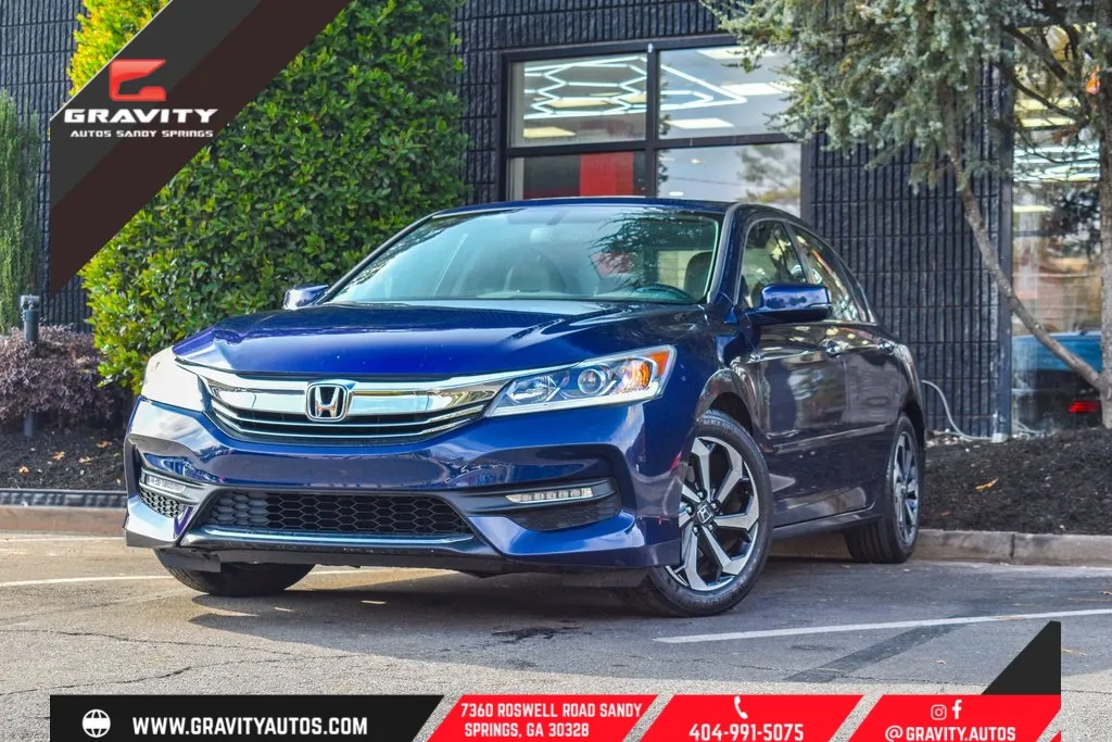 Blue 2017 Honda Accord EX-L for sale in Sandy Springs, GA