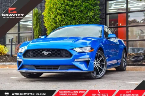 Blue 2019 Ford Mustang EcoBoost for sale in Sandy Springs, GA