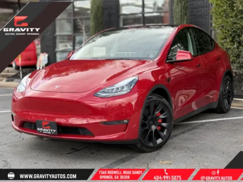 Red 2021 Tesla Model Y Long Range for sale in Sandy Springs, GA