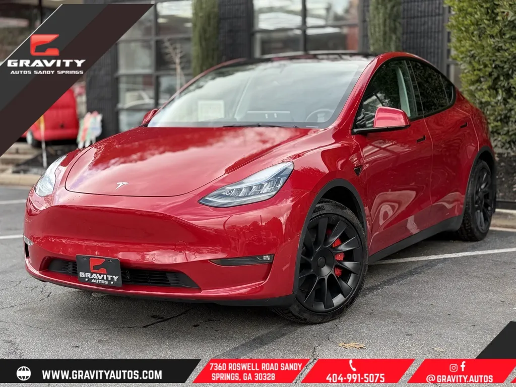 Red 2021 Tesla Model Y Long Range for sale in Sandy Springs, GA