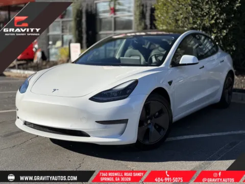 White 2021 Tesla Model 3 Standard Range Plus for sale in Sandy Springs, GA