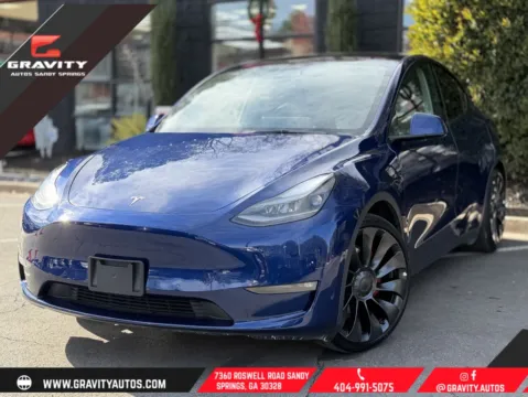 Blue 2022 Tesla Model Y Performance for sale in Sandy Springs, GA