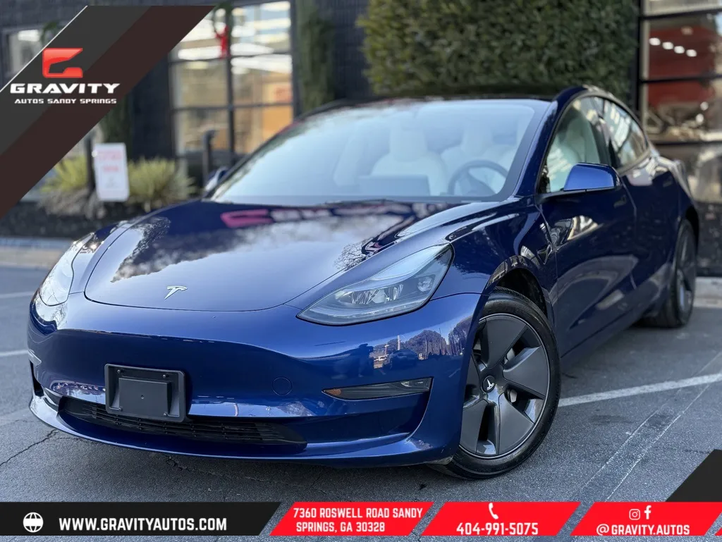 Blue 2023 Tesla Model 3 for sale in Sandy Springs, GA