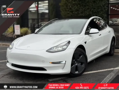 White 2022 Tesla Model 3 Long Range for sale in Sandy Springs, GA