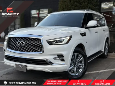 White 2019 INFINITI QX80 LUXE for sale in Sandy Springs, GA