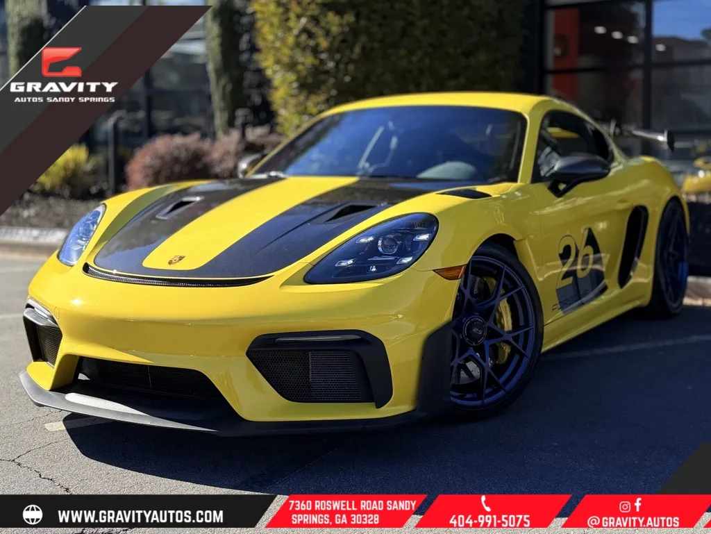 Yellow 2024 Porsche 718 Cayman GT4 RS for sale in Sandy Springs, GA