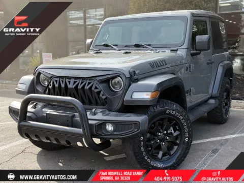 Gray 2020 Jeep Wrangler Willys Sport for sale in Sandy Springs, GA