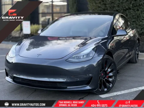 Silver 2022 Tesla Model 3 Performance for sale in Sandy Springs, GA