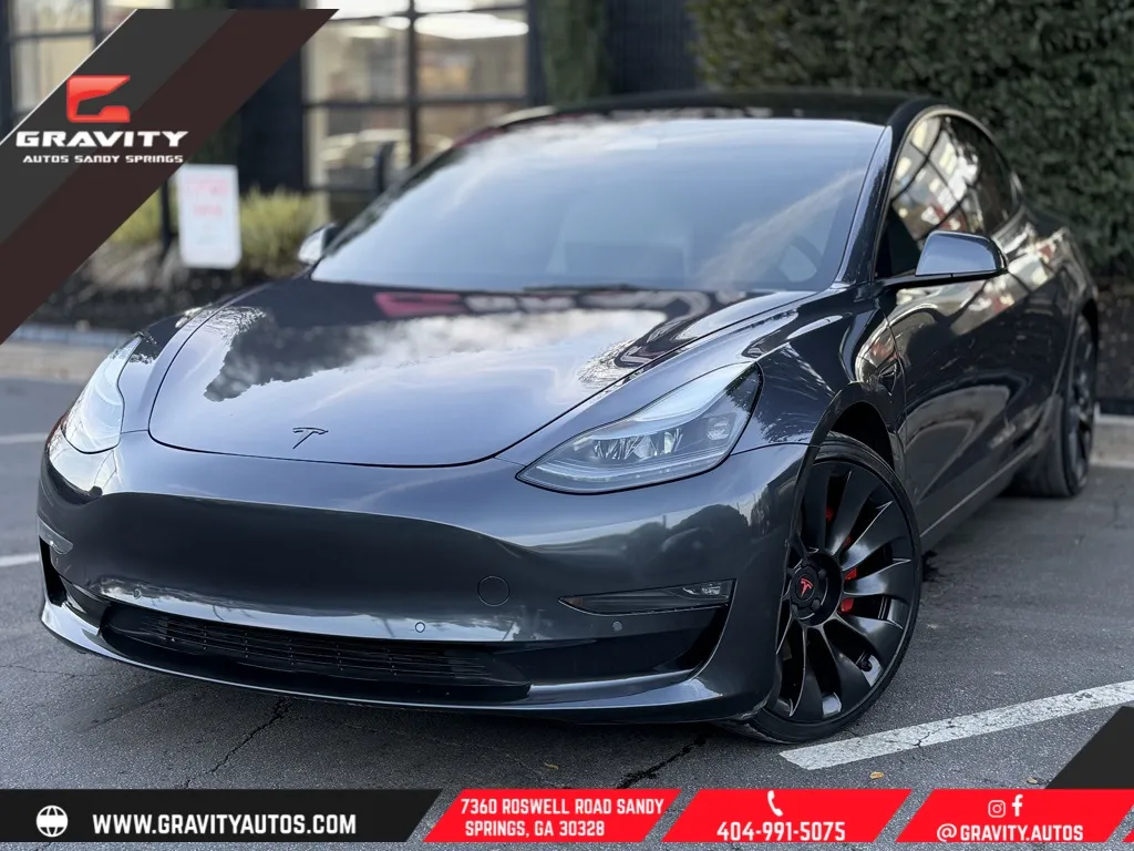 Silver 2022 Tesla Model 3 Performance for sale in Sandy Springs, GA