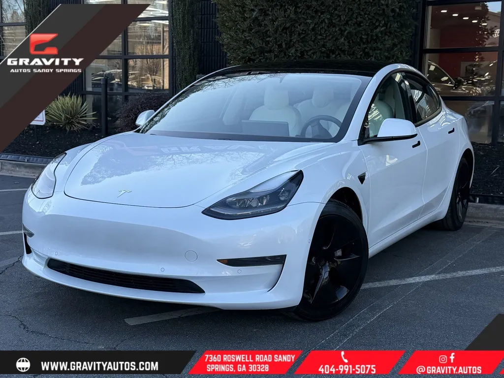 White 2021 Tesla Model 3 Standard Range Plus for sale in Sandy Springs, GA