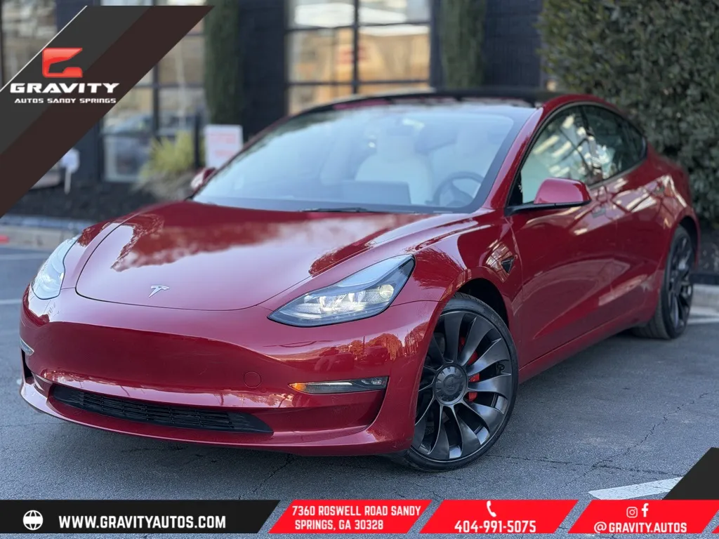 Red 2023 Tesla Model 3 Performance for sale in Sandy Springs, GA