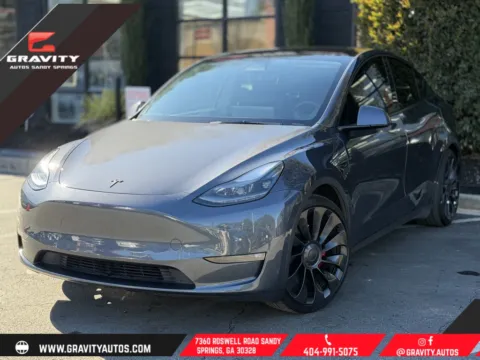 Blue 2022 Tesla Model Y Performance for sale in Sandy Springs, GA