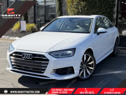 White 2020 Audi A4 Premium 40 TFSI for sale in Sandy Springs, GA