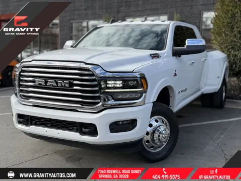 White 2022 Ram 3500 Laramie Longhorn for sale in Sandy Springs, GA
