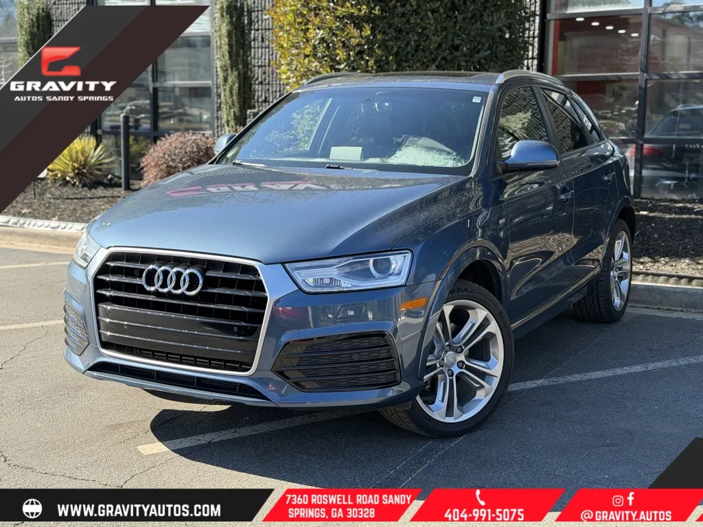 Blue 2018 Audi Q3 2.0T Premium for sale in Sandy Springs, GA