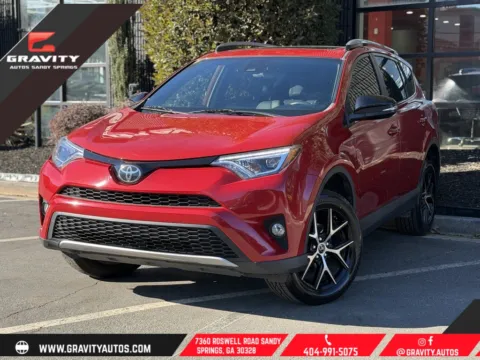 Red 2017 Toyota RAV4 SE for sale in Sandy Springs, GA