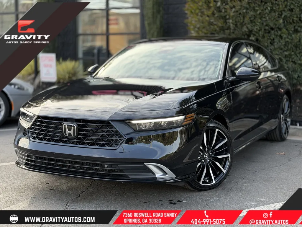 Black 2025 Honda Accord Hybrid Touring for sale in Sandy Springs, GA
