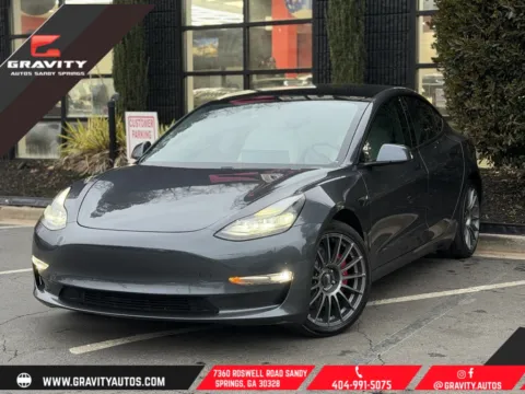 Blue 2021 Tesla Model 3 Performance for sale in Sandy Springs, GA