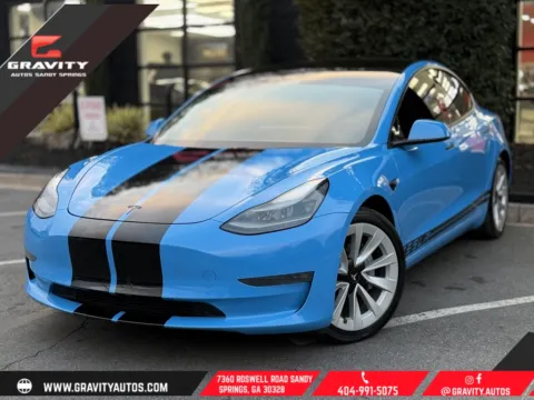 Blue 2021 Tesla Model 3 Long Range for sale in Sandy Springs, GA
