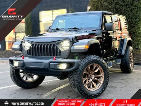 Black 2018 Jeep Wrangler Unlimited Rubicon for sale in Sandy Springs, GA