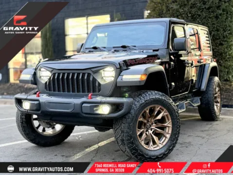 Black 2018 Jeep Wrangler Unlimited Rubicon for sale in Sandy Springs, GA