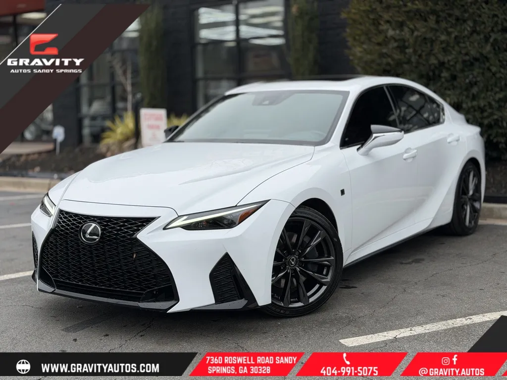 White 2024 Lexus IS 350 F SPORT Design for sale in Sandy Springs, GA