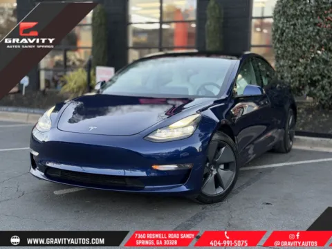 Blue 2021 Tesla Model 3 Long Range for sale in Sandy Springs, GA