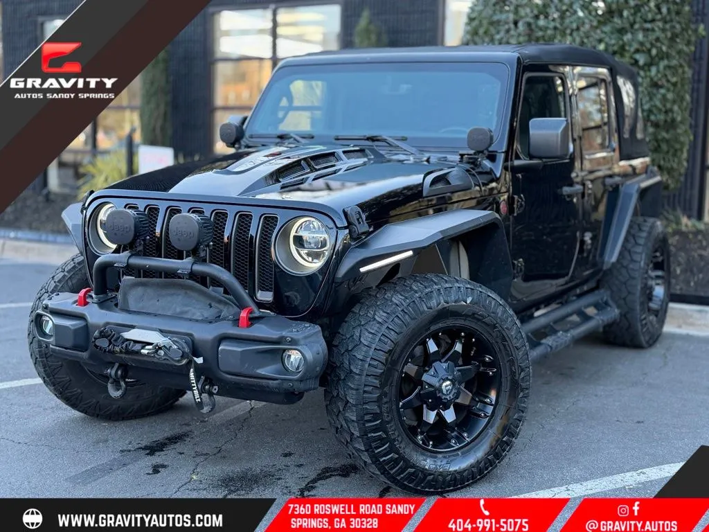 Black 2018 Jeep Wrangler Unlimited Rubicon for sale in Sandy Springs, GA