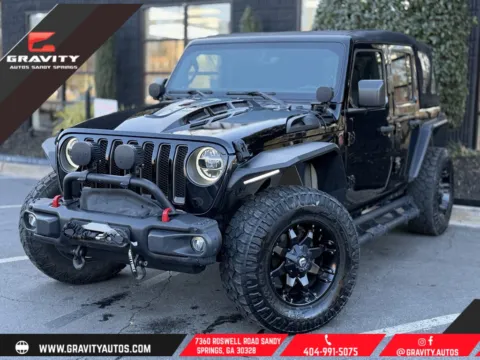 Black 2018 Jeep Wrangler Unlimited Rubicon for sale in Sandy Springs, GA