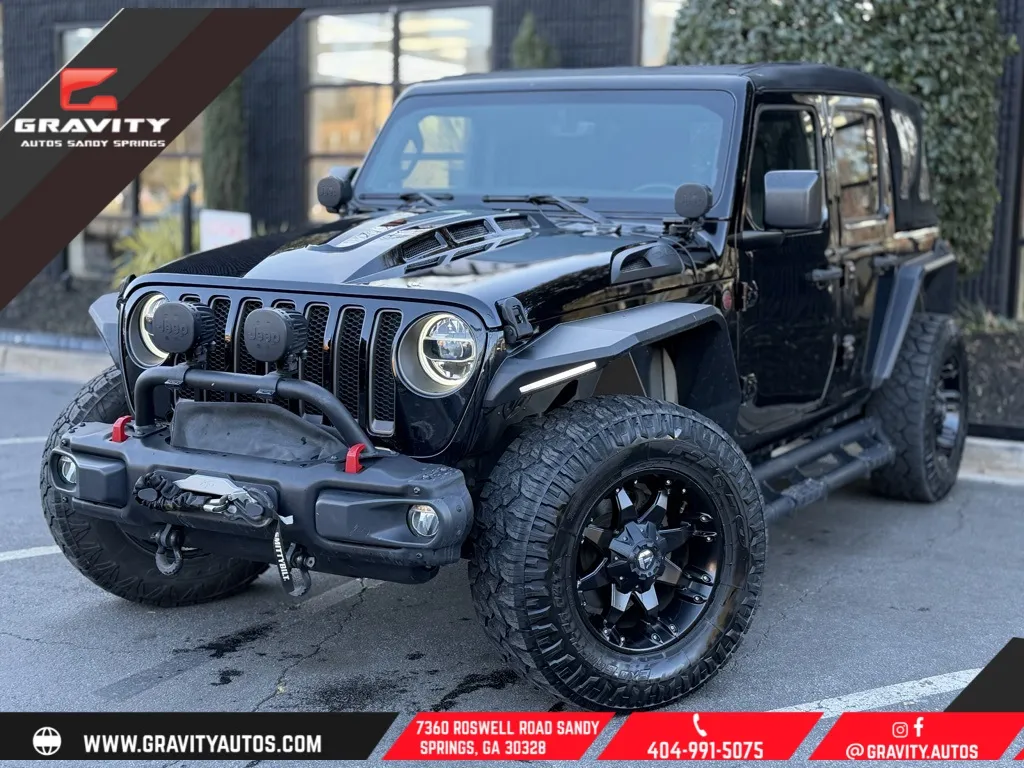 Black 2018 Jeep Wrangler Unlimited Rubicon for sale in Sandy Springs, GA