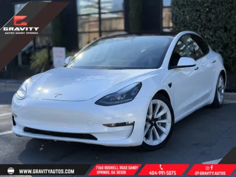 Blue 2022 Tesla Model 3 Long Range for sale in Sandy Springs, GA
