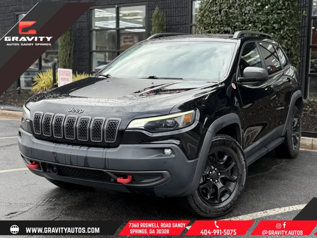 Black 2019 Jeep Cherokee Trailhawk for sale in Sandy Springs, GA