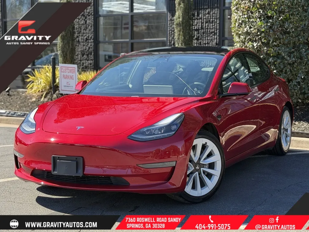 Red 2021 Tesla Model 3 Standard Range Plus for sale in Sandy Springs, GA