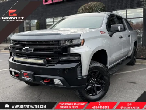 Silver 2019 Chevrolet Silverado 1500 LT Trail Boss for sale in Sandy Springs, GA