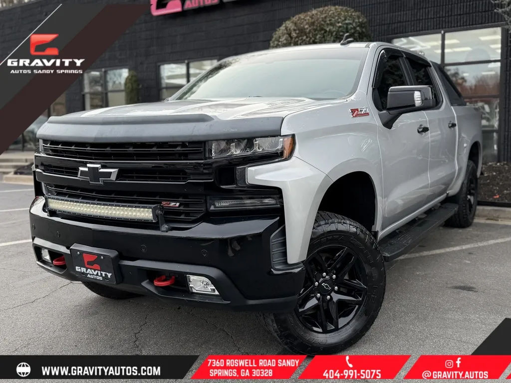 Silver 2019 Chevrolet Silverado 1500 LT Trail Boss for sale in Sandy Springs, GA
