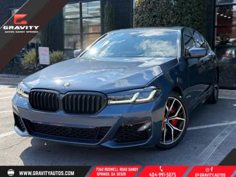 Blue 2023 BMW 5 Series 540i xDrive for sale in Sandy Springs, GA