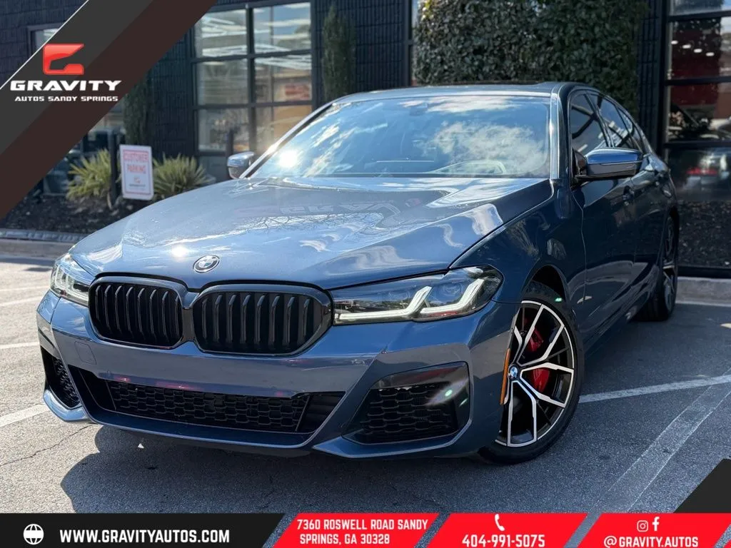 Blue 2023 BMW 5 Series 540i xDrive for sale in Sandy Springs, GA