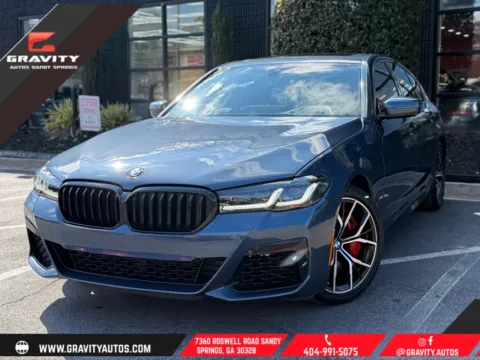 Blue 2023 BMW 5 Series 540i xDrive for sale in Sandy Springs, GA
