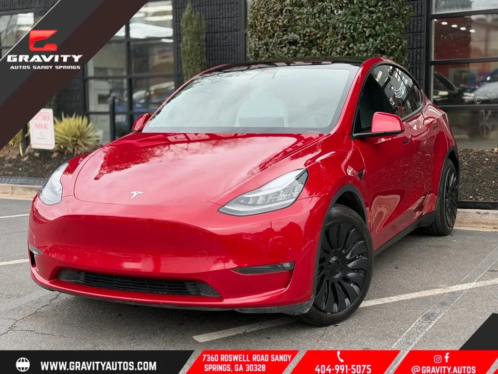 Red 2021 Tesla Model Y Long Range for sale in Sandy Springs, GA