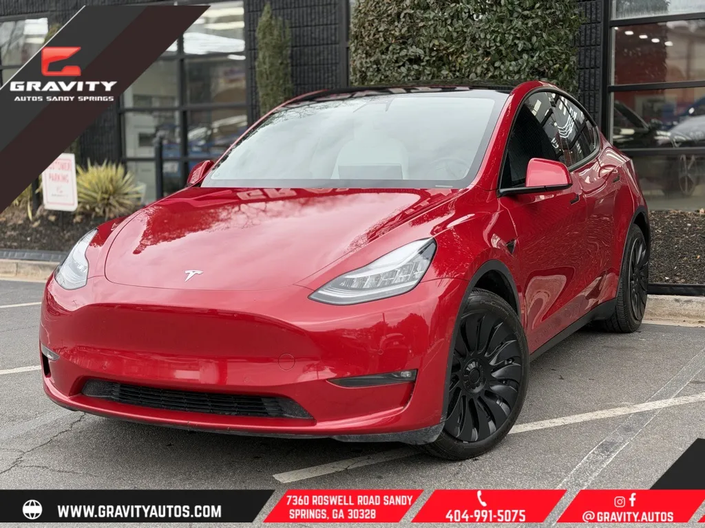 Red 2021 Tesla Model Y Long Range for sale in Sandy Springs, GA