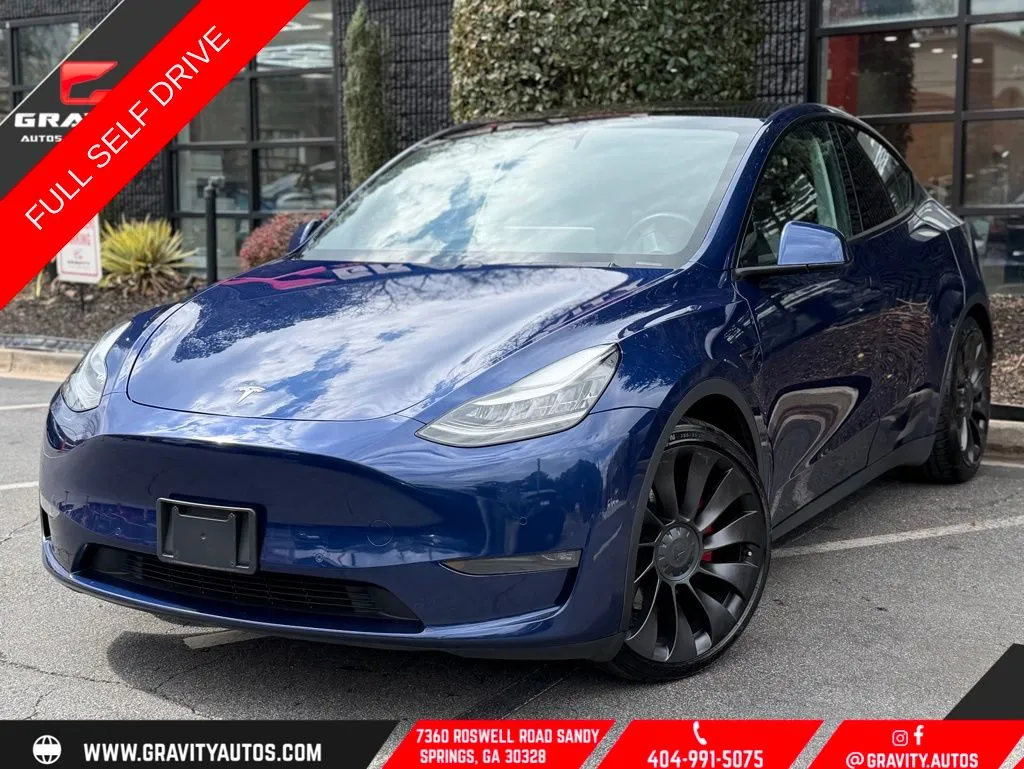 Blue 2021 Tesla Model Y Performance for sale in Sandy Springs, GA