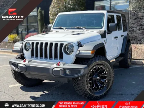 White 2019 Jeep Wrangler Unlimited Rubicon for sale in Sandy Springs, GA