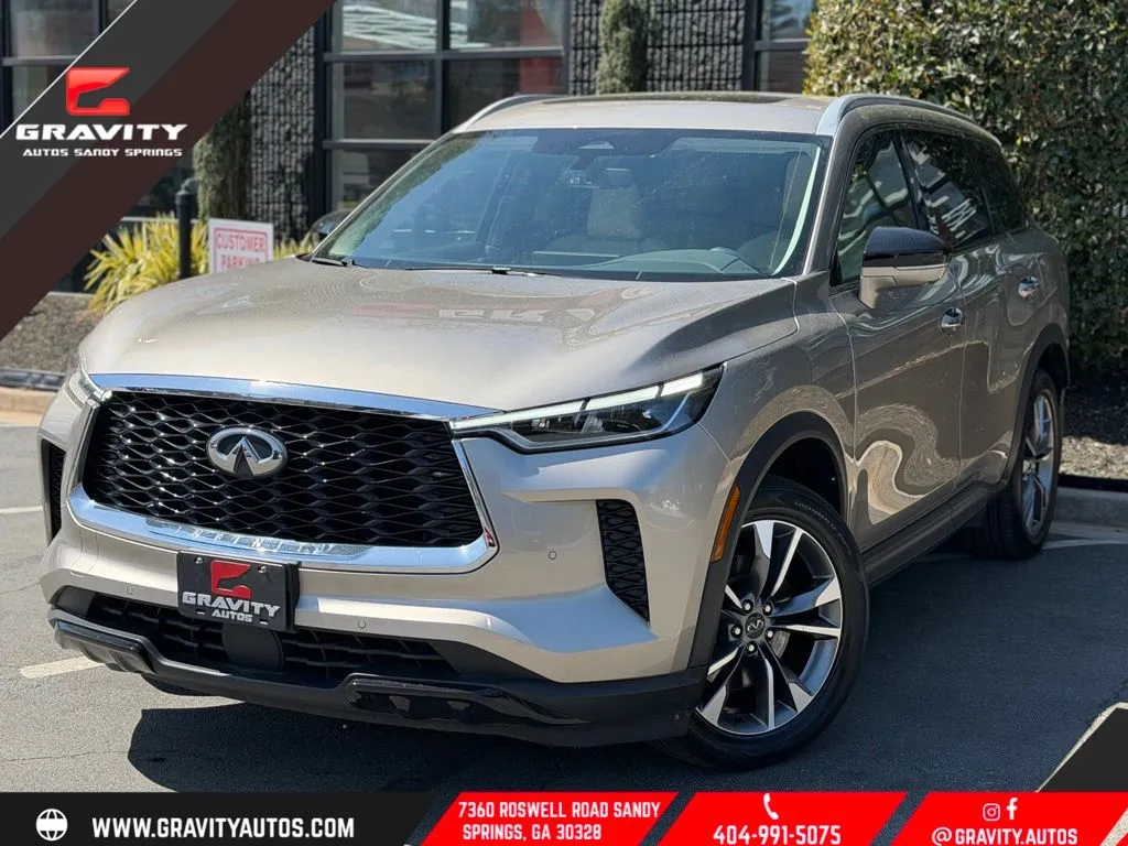 Silver 2023 INFINITI QX60 LUXE for sale in Sandy Springs, GA
