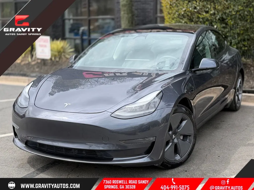 Blue 2022 Tesla Model 3 Long Range for sale in Sandy Springs, GA