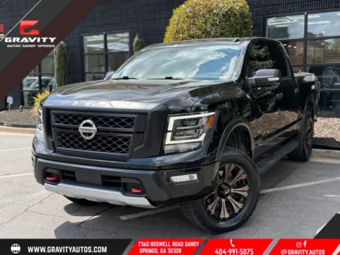 Black 2020 Nissan Titan PRO-4X for sale in Sandy Springs, GA