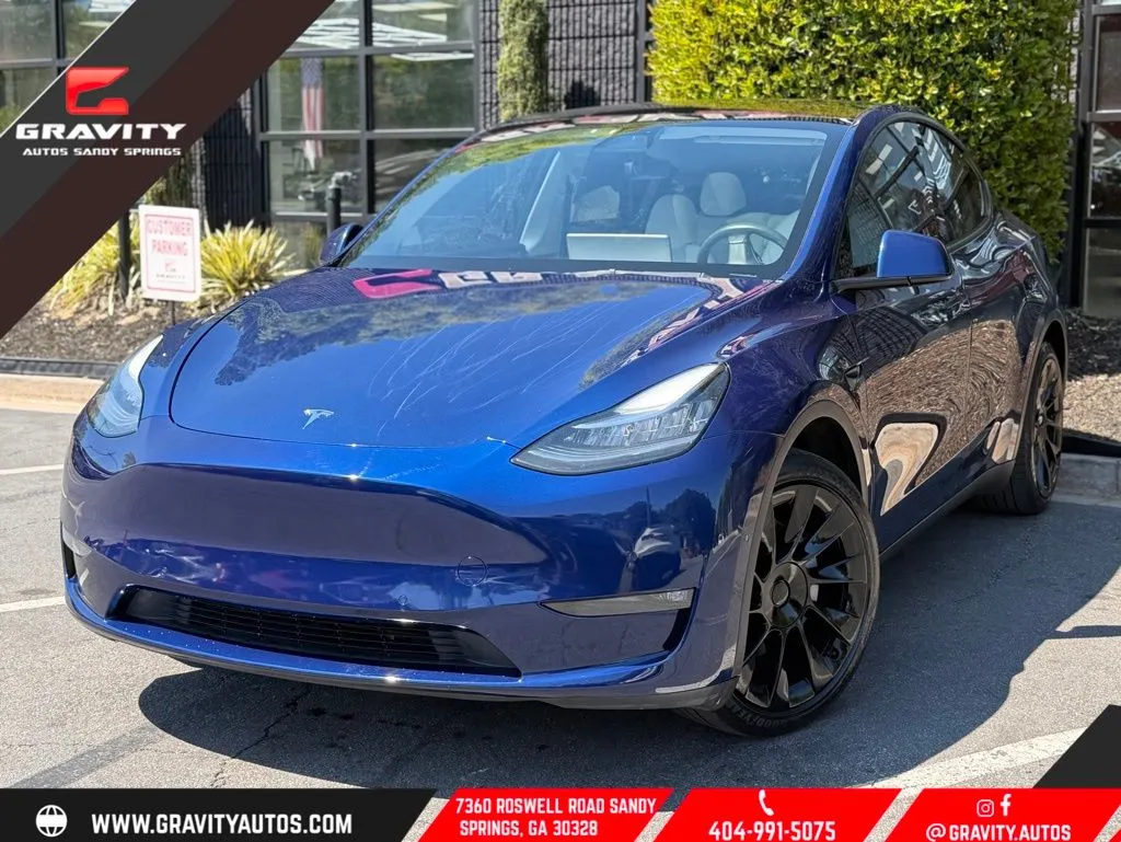 Blue 2021 Tesla Model Y Long Range for sale in Sandy Springs, GA
