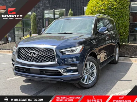 Blue 2024 INFINITI QX80 LUXE for sale in Sandy Springs, GA