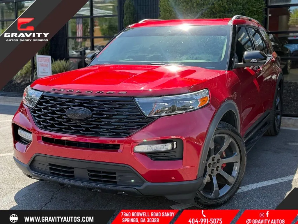 Red 2020 Ford Explorer Platinum for sale in Sandy Springs, GA