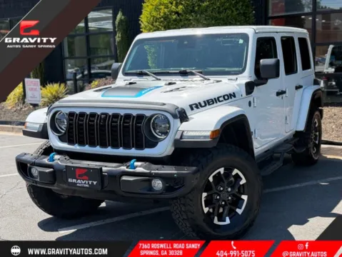 White 2024 Jeep Wrangler Rubicon X 4xe for sale in Sandy Springs, GA